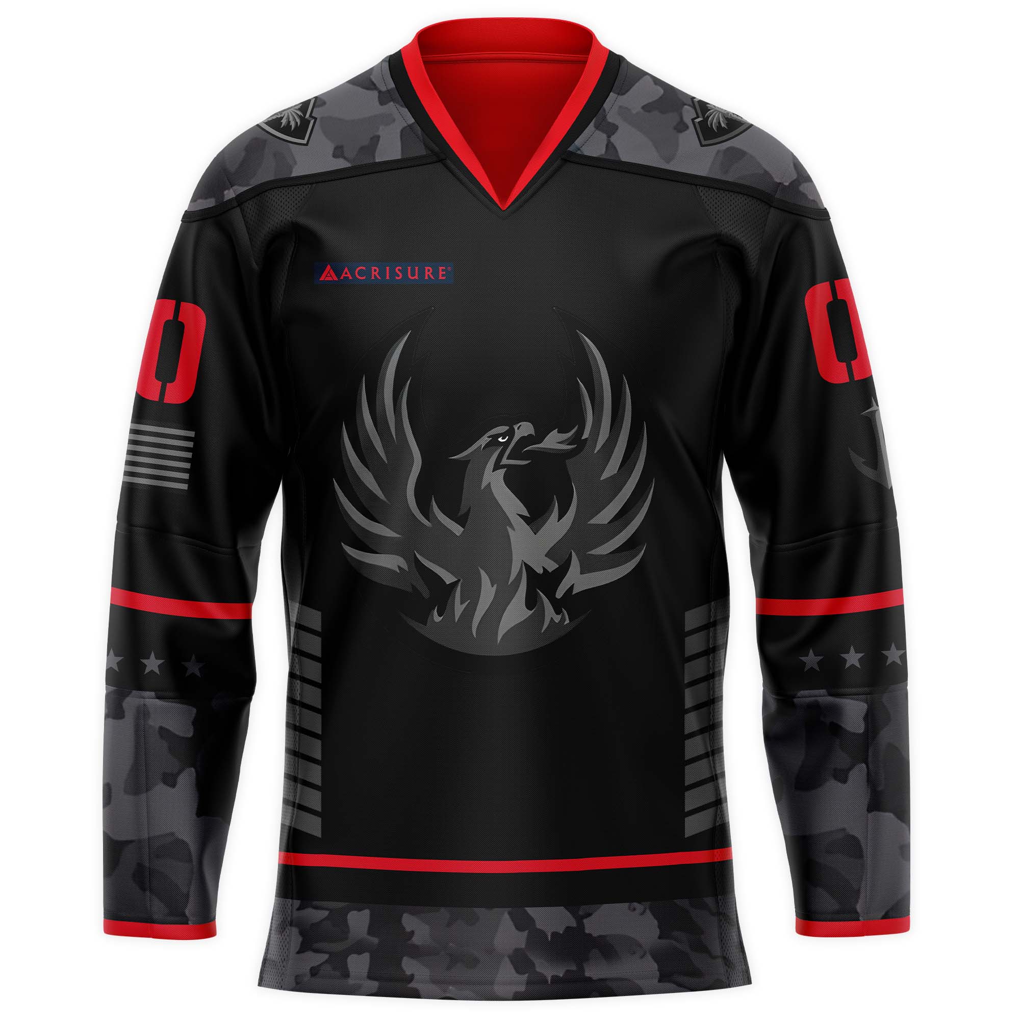 Coachella Valley Firebirds Stealth Fighter Military Jersey - Famjoys Coachella Valley Firebirds Stealth Fighter Military Jersey - Famjoys
