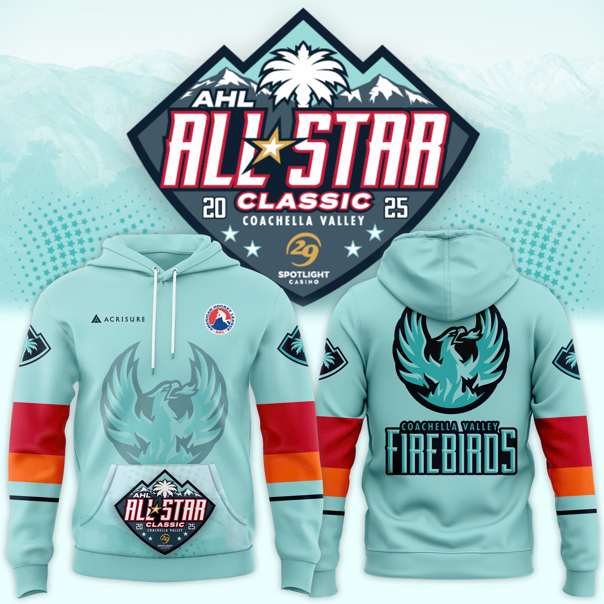 Coachella Valley Firebirds x All Start Hoodie - Famjoys Coachella Valley Firebirds x All Start Hoodie - Famjoys