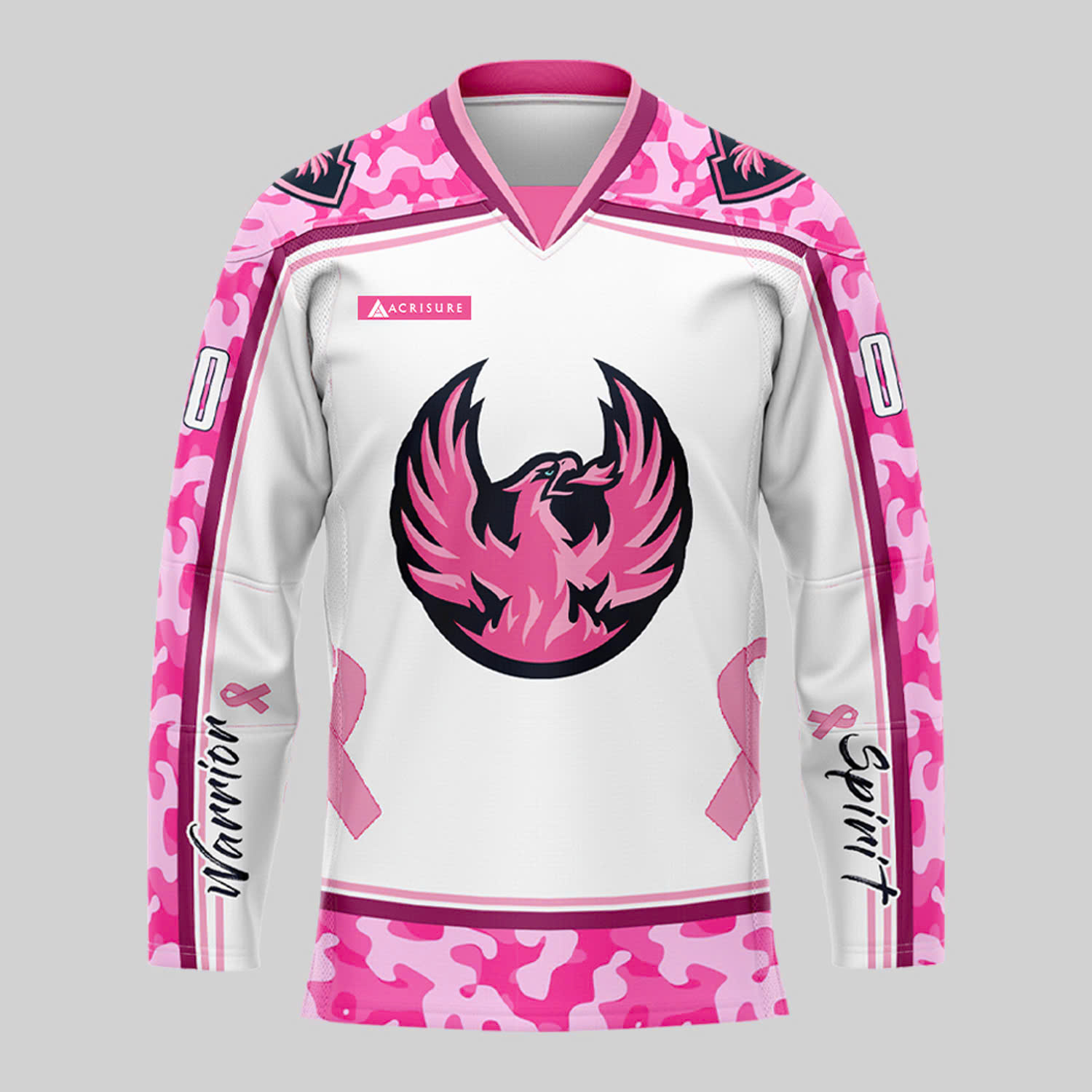 Coachella Valley Firebirds x Hockey Fighting Cancer 2025 Jersey - Famjoys Coachella Valley Firebirds x Hockey Fighting Cancer 2025 Jersey - Famjoys