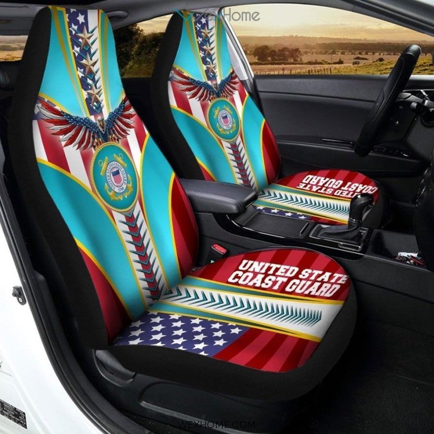 Coast Guard Army Car Seat Covers US - Famjoys Coast Guard Army Car Seat Covers US - Famjoys