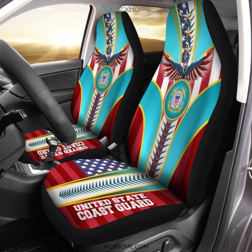Coast Guard Army Car Seat Covers US - Famjoys Coast Guard Army Car Seat Covers US - Famjoys