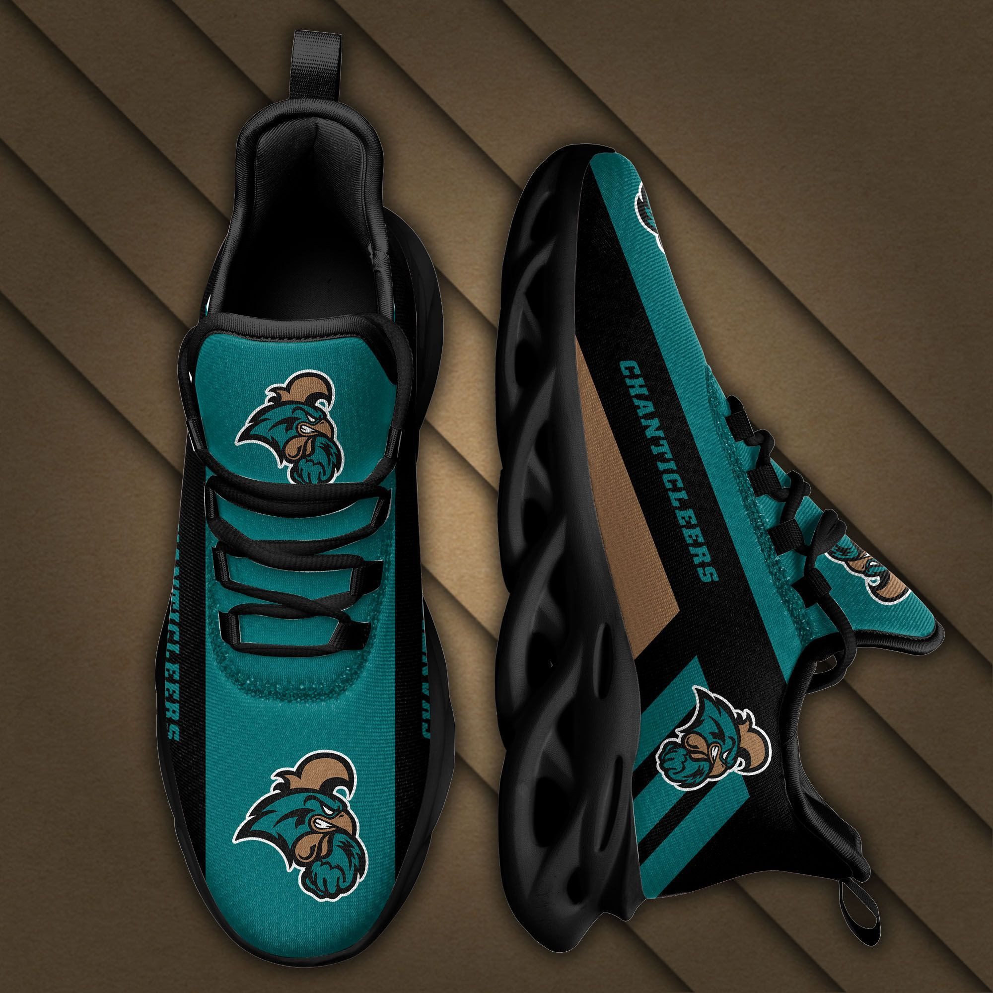 Coastal Carolina Chanticleers Max Soul Sneakers Shoes - Famjoys Coastal Carolina Chanticleers Max Soul Sneakers Shoes - Famjoys