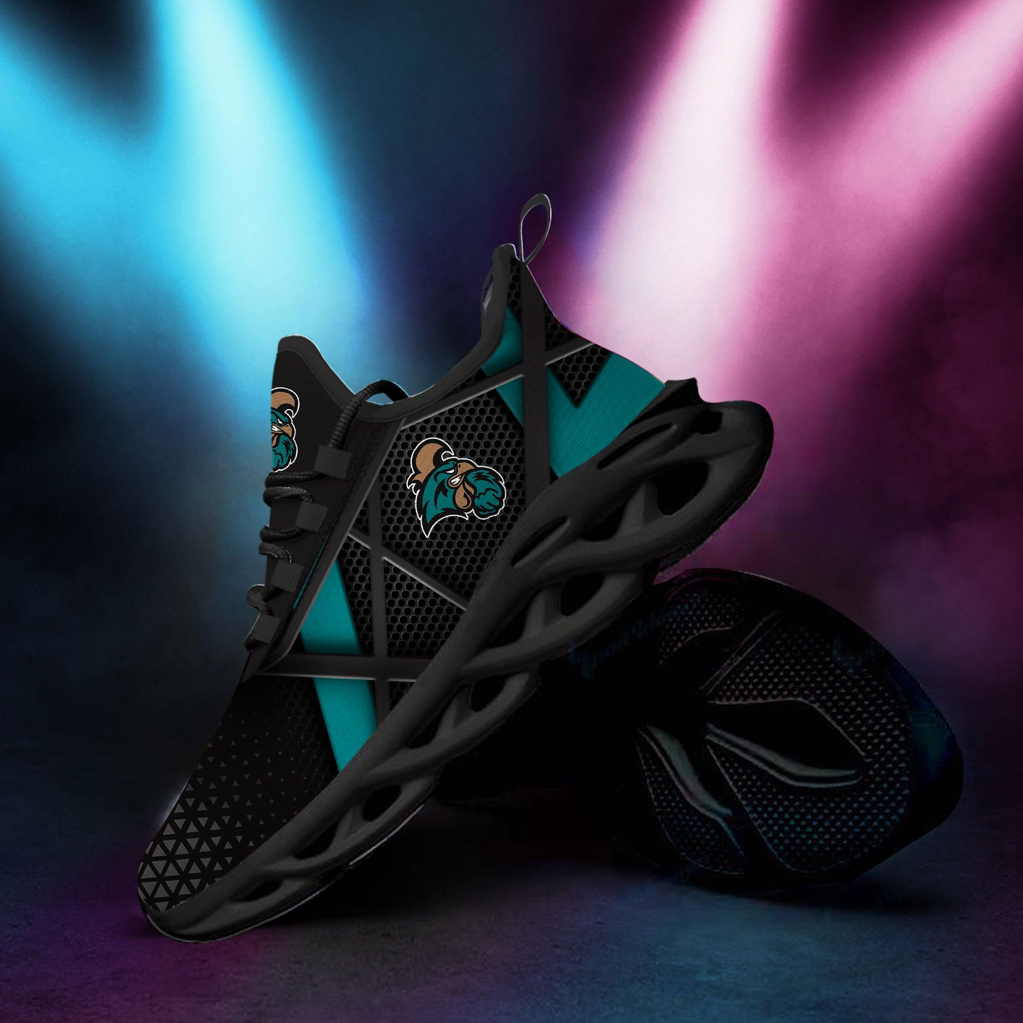 Coastal Carolina Chanticleers Max Soul Sneakers Shoes - Famjoys Coastal Carolina Chanticleers Max Soul Sneakers Shoes - Famjoys