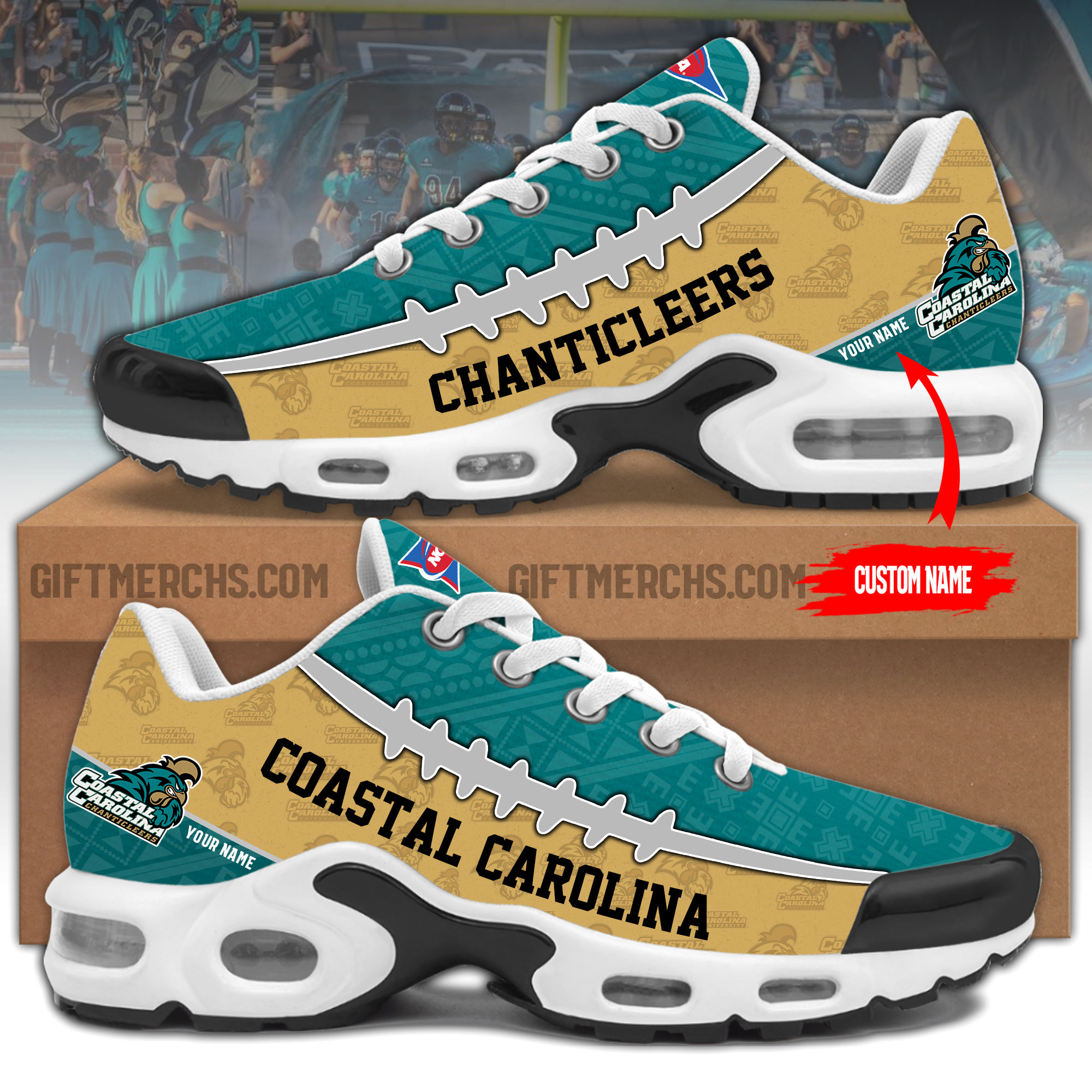Coastal Carolina Personalized Shoes - Famjoys Coastal Carolina Personalized Shoes - Famjoys