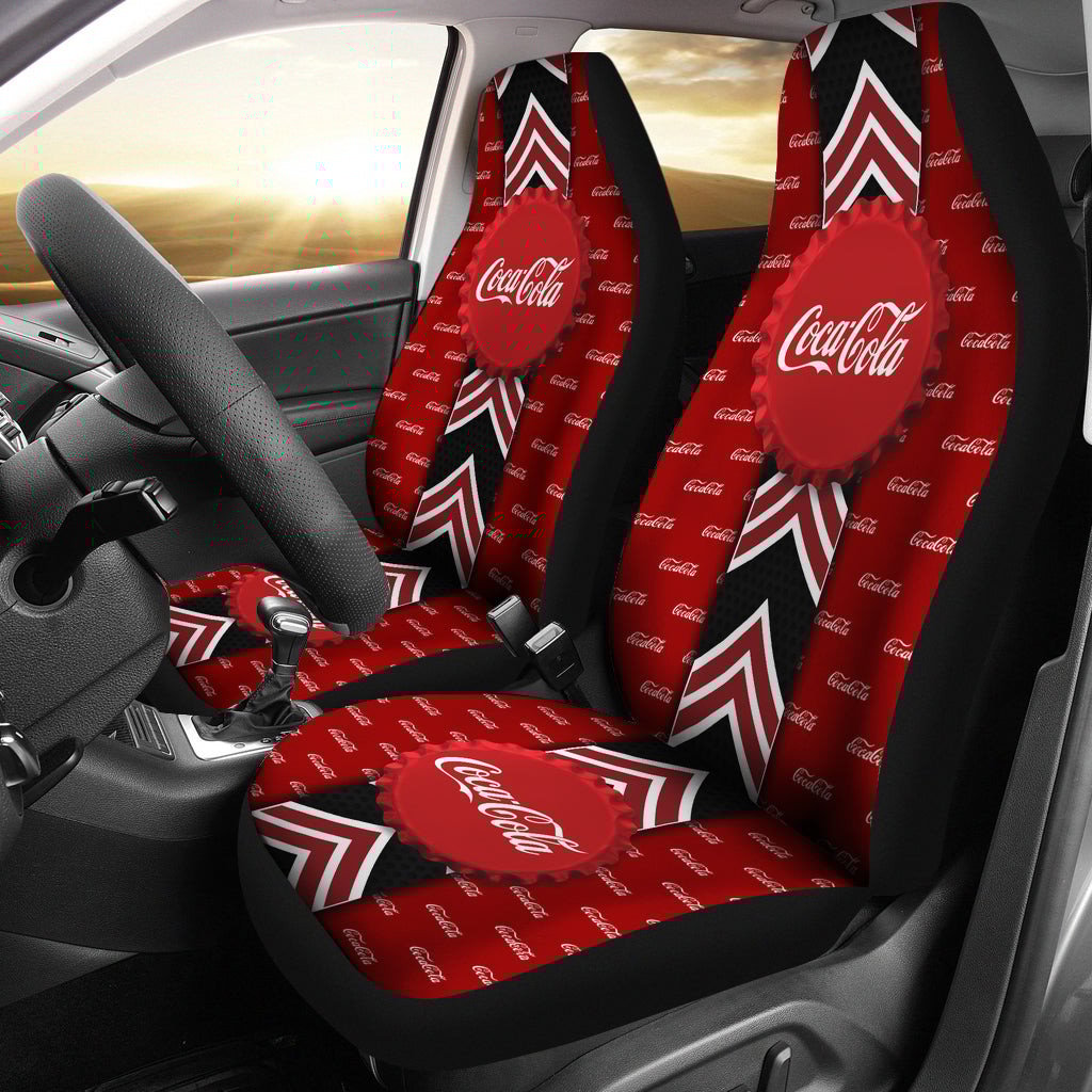 Coca Cola Coke Car Seat Covers Drinks AA22101803 - Famjoys Coca Cola Coke Car Seat Covers Drinks AA22101803 - Famjoys