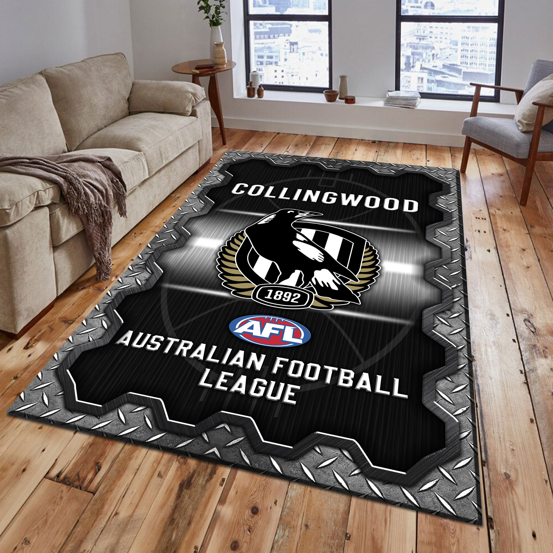 Collingwood Football Club Area Rugs 15 - Famjoys Collingwood Football Club Area Rugs 15 - Famjoys
