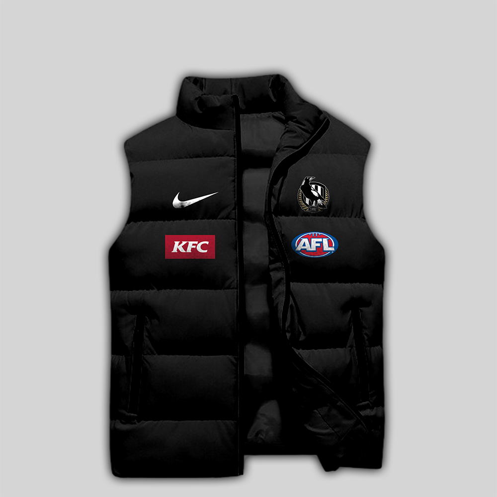Collingwood Football Club Sleeveless Jacket - Famjoys Collingwood Football Club Sleeveless Jacket - Famjoys