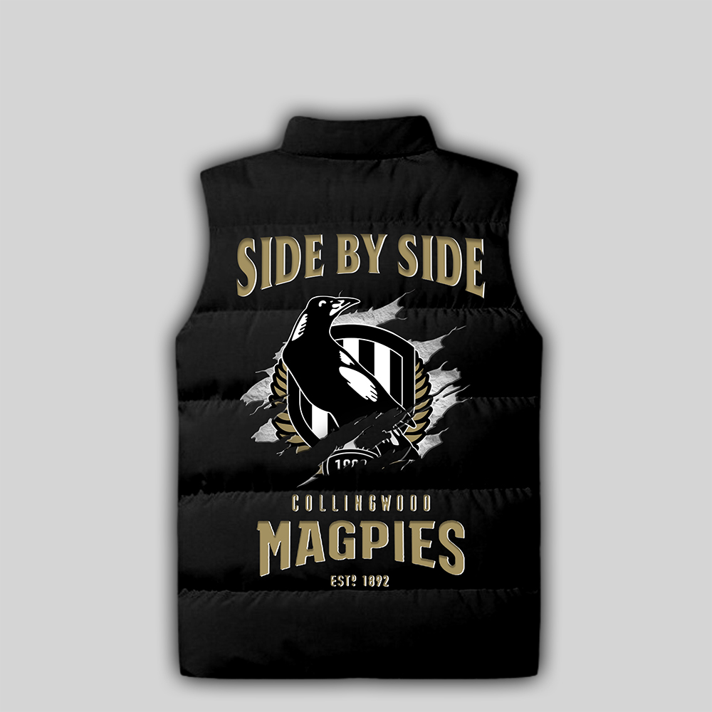 Collingwood Football Club Sleeveless Jacket - Famjoys Collingwood Football Club Sleeveless Jacket - Famjoys