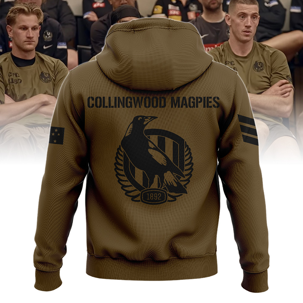 Collingwood Magpies Hoodie and Cap design Limited - Famjoys Collingwood Magpies Hoodie and Cap design Limited - Famjoys