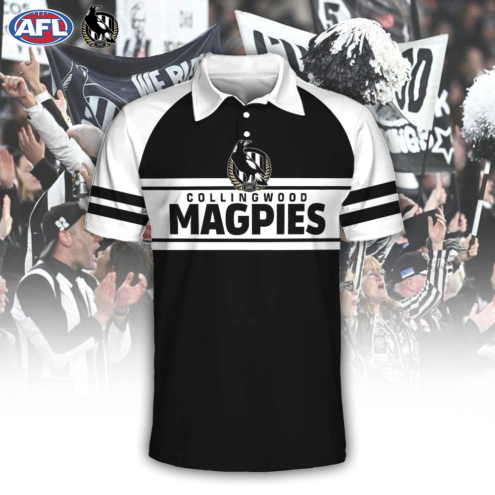 Collingwood Magpies Polo Shirt - Famjoys Collingwood Magpies Polo Shirt - Famjoys