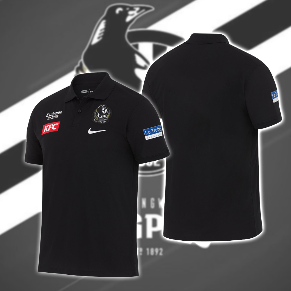 Collingwood Polo Shirt Custom Name Custom Number Limited - Famjoys Collingwood Polo Shirt Custom Name Custom Number Limited - Famjoys