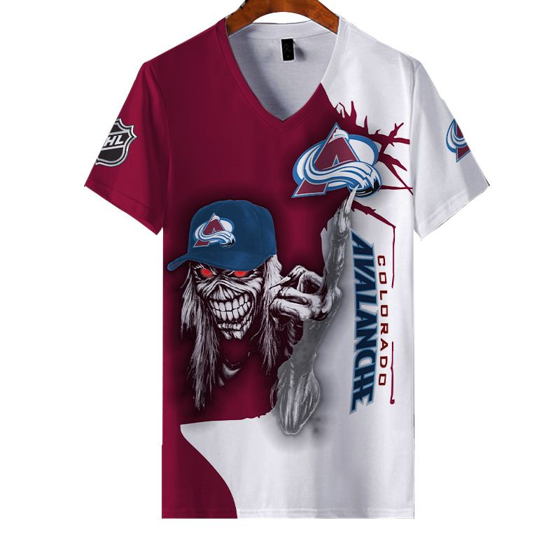 Colorado Avalanche All Over Print Caftan1918 - Famjoys Colorado Avalanche All Over Print Caftan1918 - Famjoys
