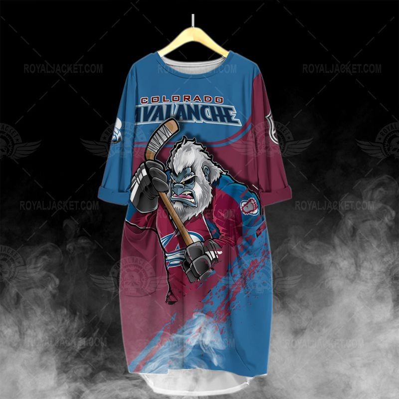 Colorado Avalanche All Over Print Caftan3119 - Famjoys Colorado Avalanche All Over Print Caftan3119 - Famjoys