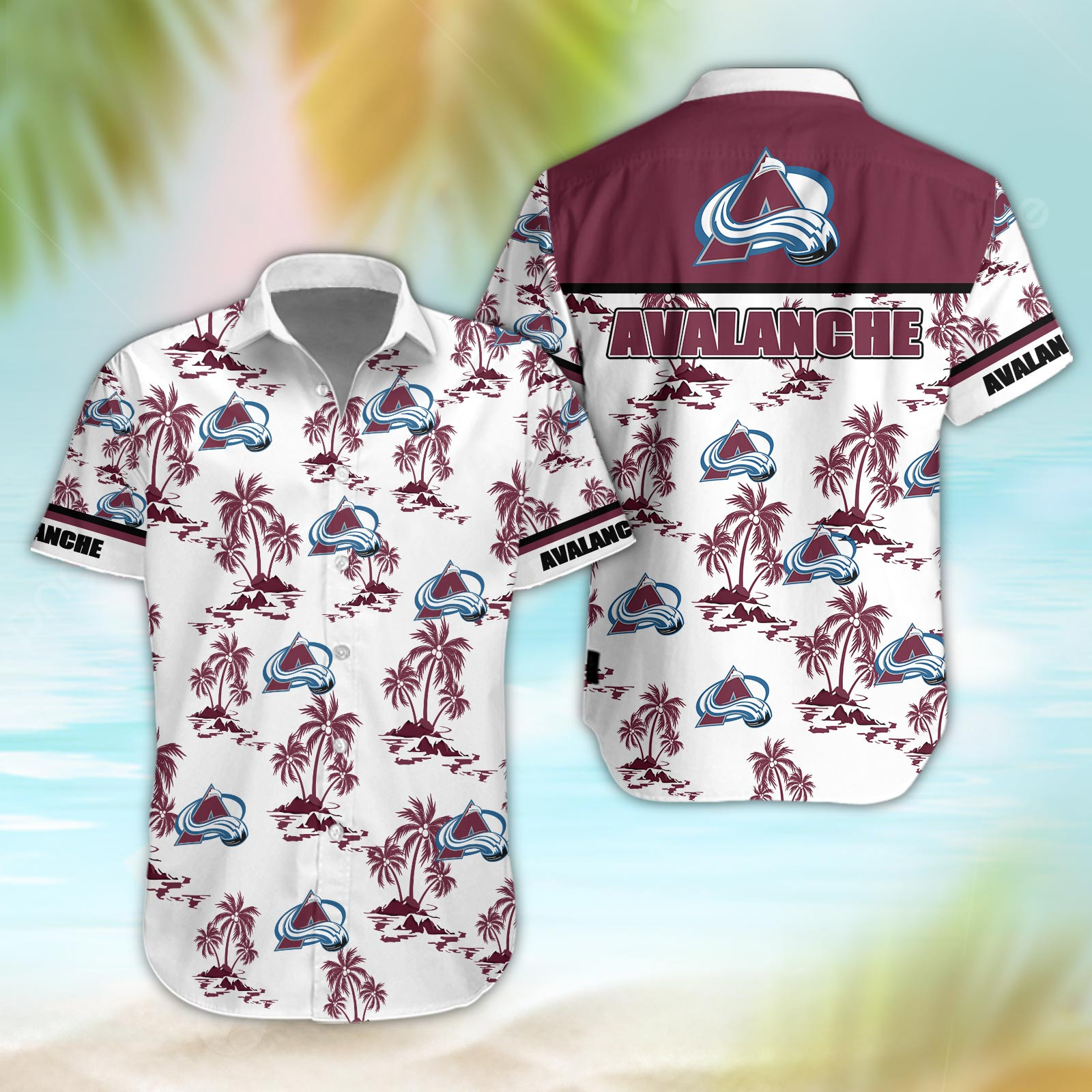 Colorado Avalanche Aloha Shirt - Famjoys Colorado Avalanche Aloha Shirt - Famjoys