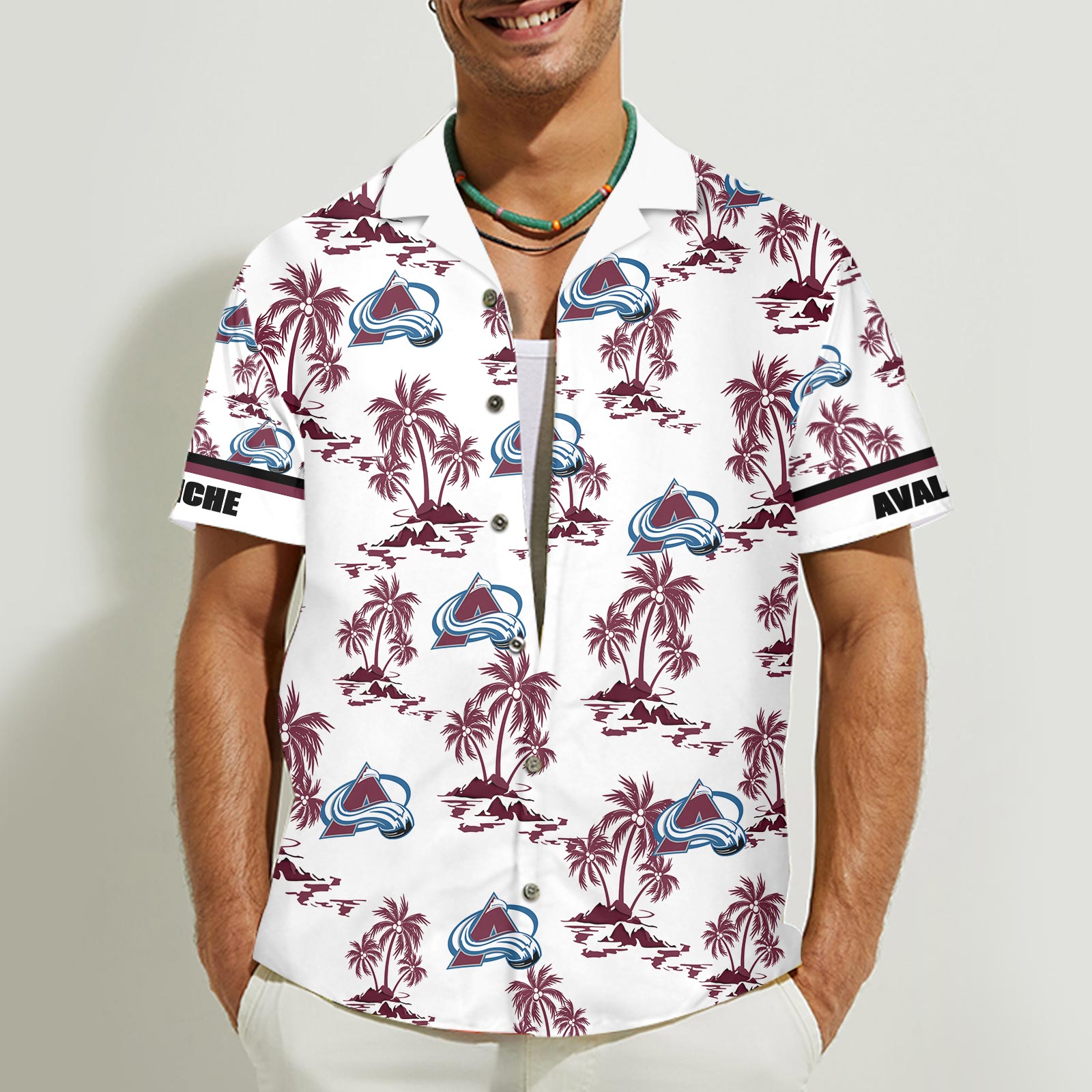 Colorado Avalanche Aloha Shirt - Famjoys Colorado Avalanche Aloha Shirt - Famjoys