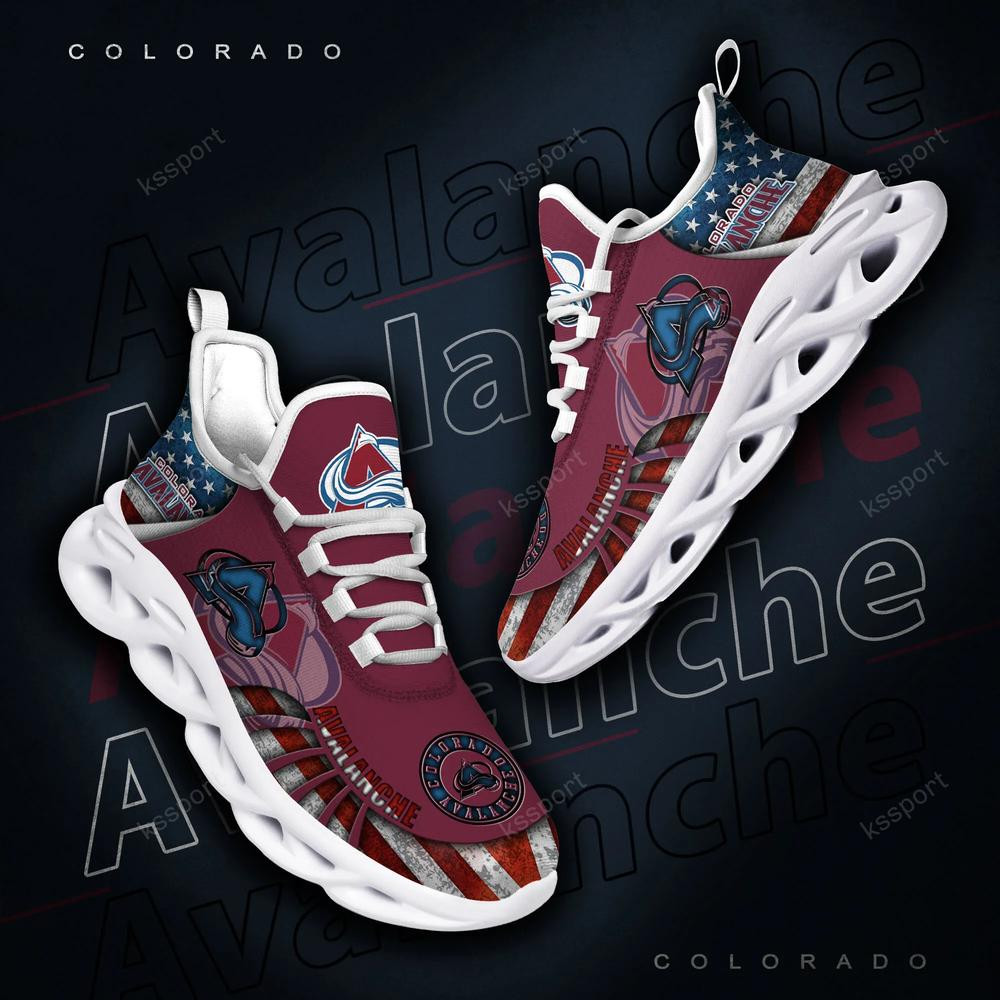 Colorado Avalanche Max Soul Clunky Shoes - Famjoys Colorado Avalanche Max Soul Clunky Shoes - Famjoys