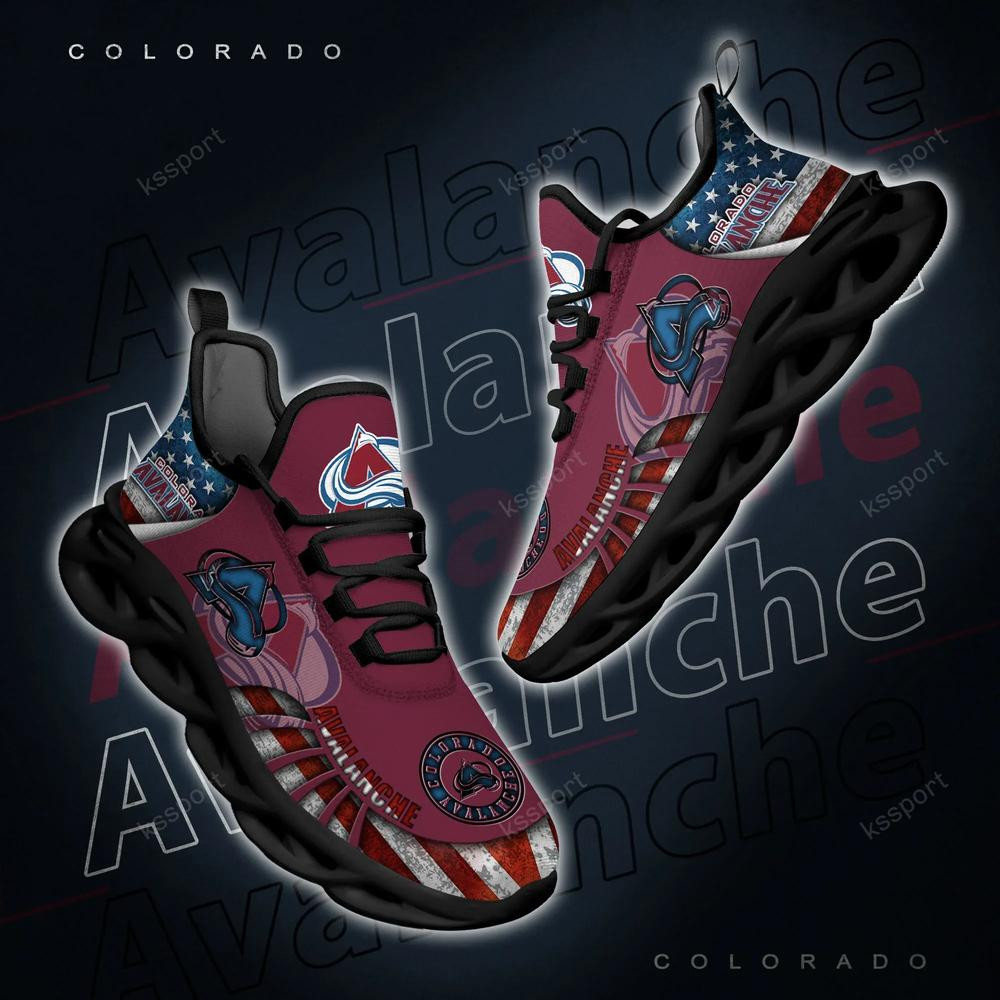 Colorado Avalanche Max Soul Clunky Shoes - Famjoys Colorado Avalanche Max Soul Clunky Shoes - Famjoys
