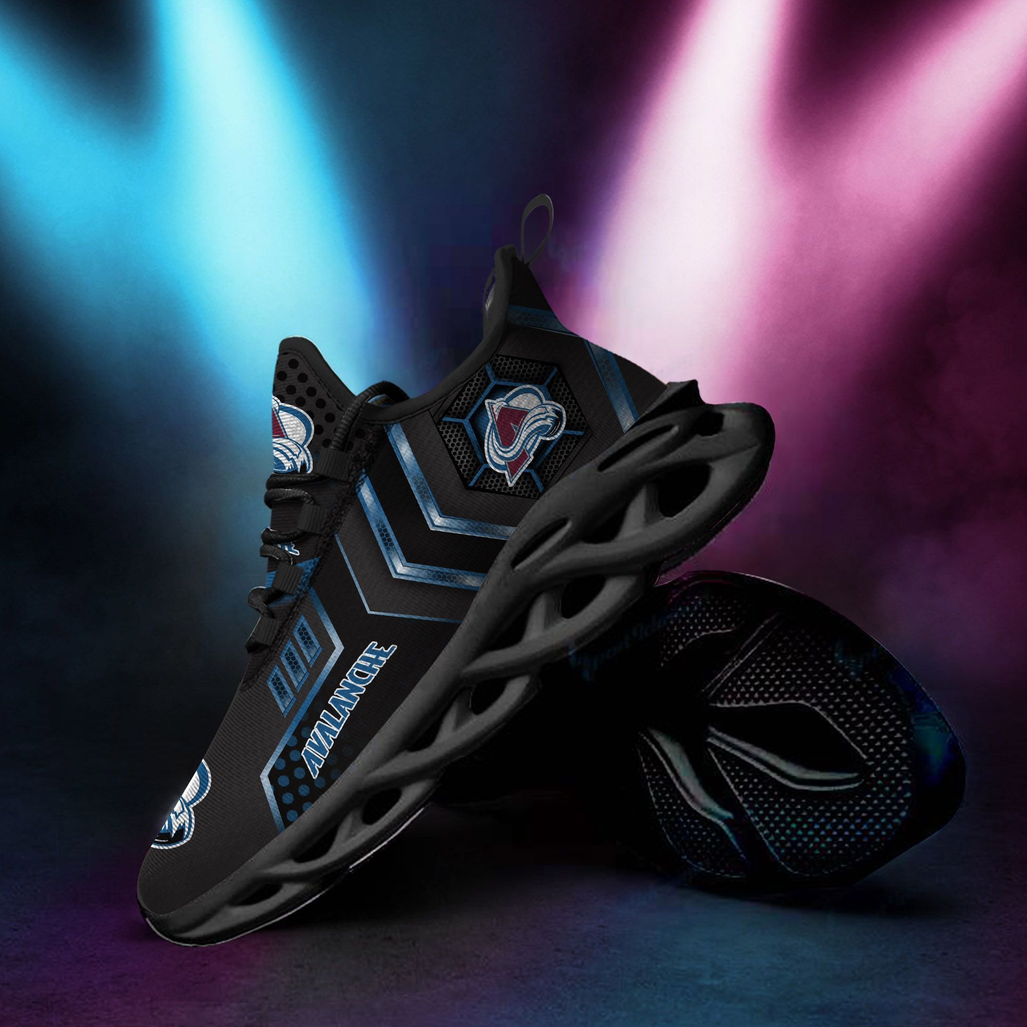 Colorado Avalanche Max Soul Sneakers Shoes - Famjoys Colorado Avalanche Max Soul Sneakers Shoes - Famjoys