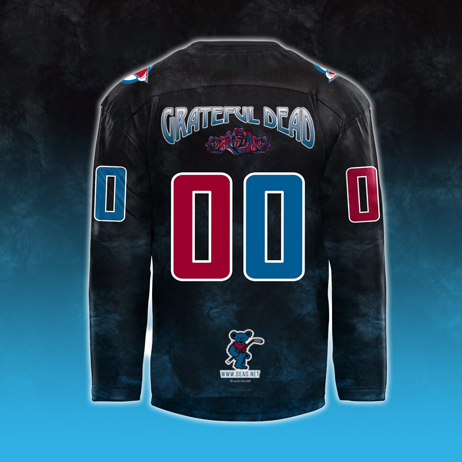 Colorado Avalanche x Grateful Dead Night Custom Jersey - Famjoys Colorado Avalanche x Grateful Dead Night Custom Jersey - Famjoys