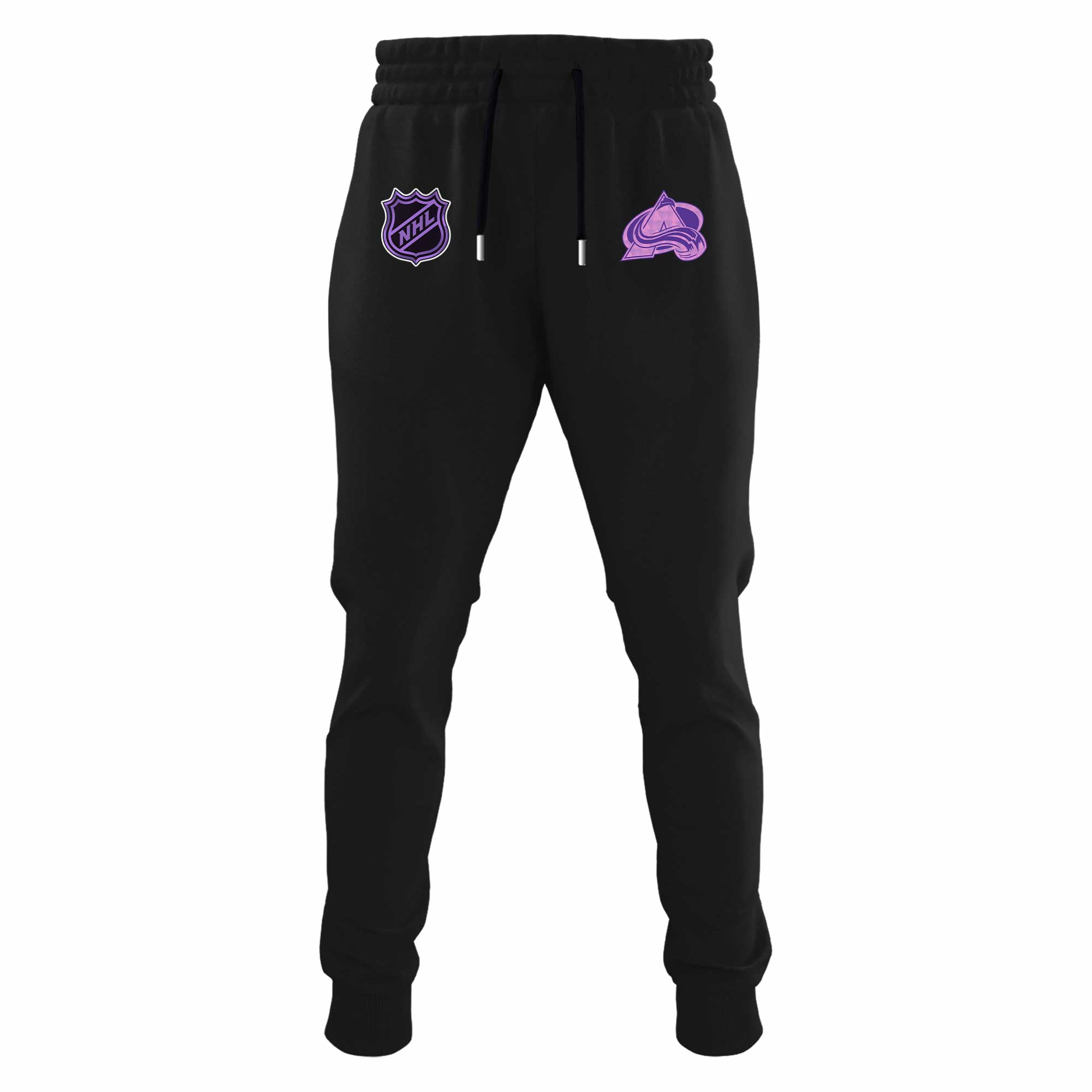 Colorado Avalanche x Hockey Fights Cancer Black Hoodie 2024 - Famjoys Colorado Avalanche x Hockey Fights Cancer Black Hoodie 2024 - Famjoys