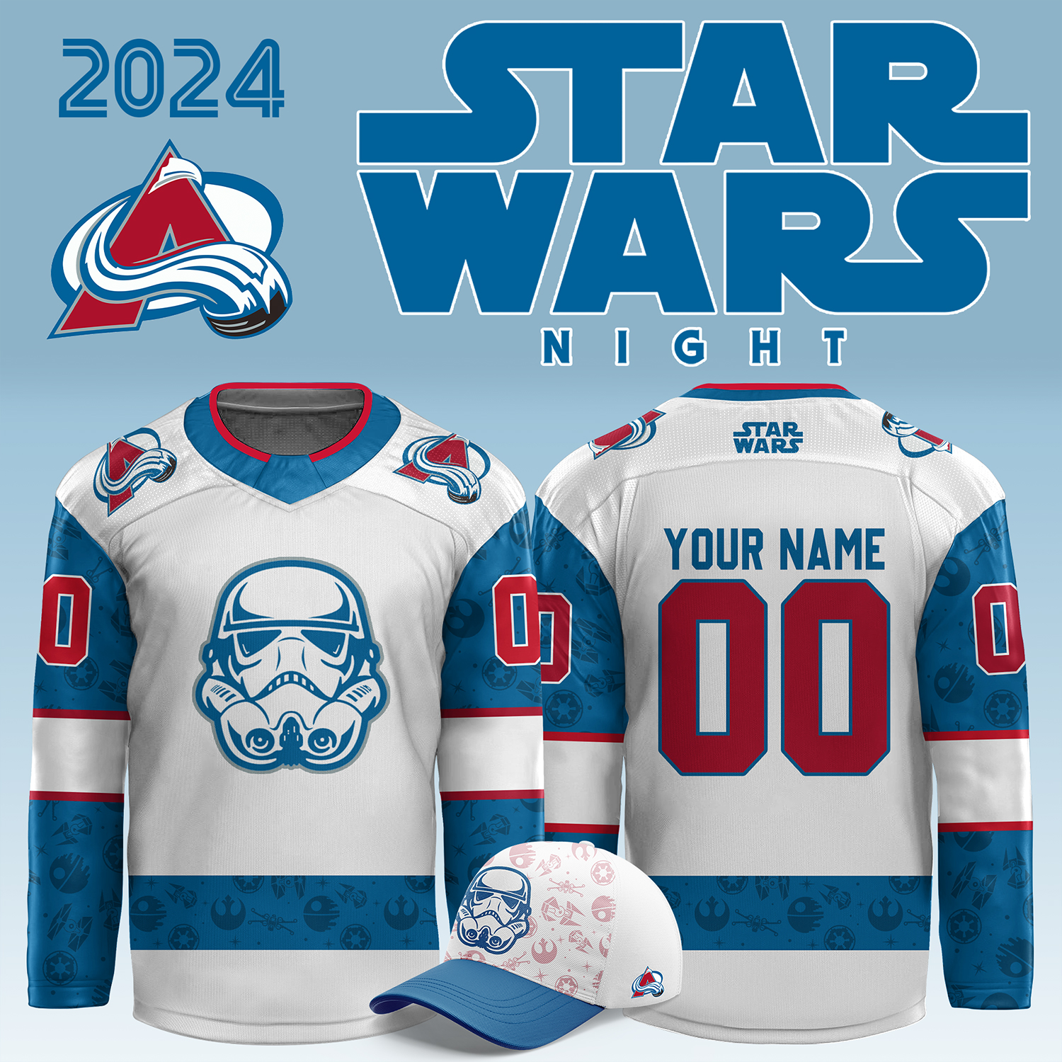 Colorado Avalanche x Star Wars Night Custom jersey - Famjoys Colorado Avalanche x Star Wars Night Custom jersey - Famjoys