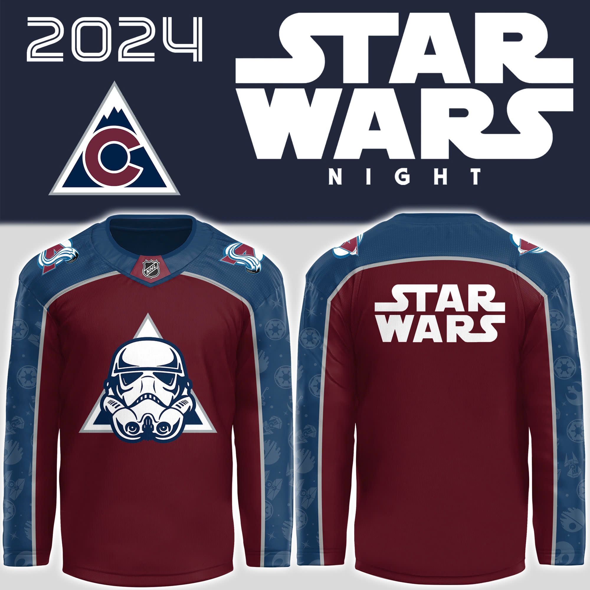 Colorado Avalanche x Star Wars Night jersey - Famjoys Colorado Avalanche x Star Wars Night jersey - Famjoys