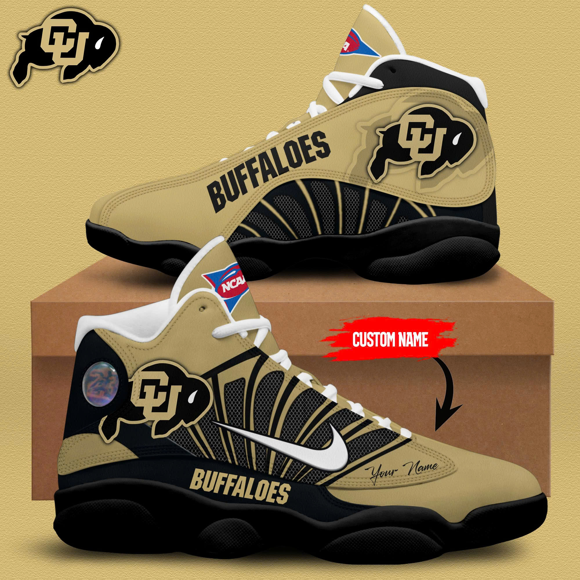 Colorado Buffaloes Air Max Plus Sneakers #3 - Famjoys Colorado Buffaloes Air Max Plus Sneakers #3 - Famjoys