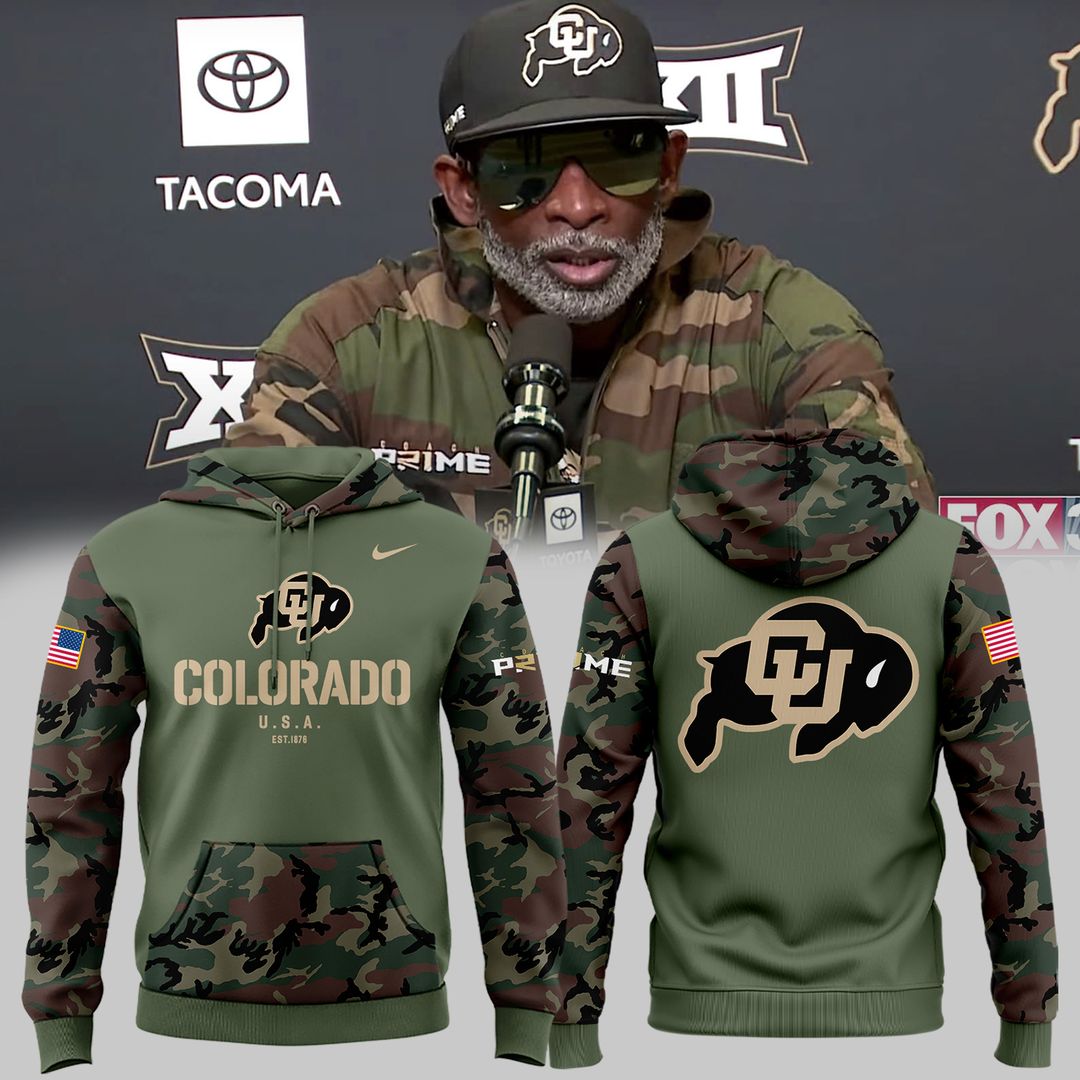 Colorado Buffaloes Football 2024 Military Appreciation Hoodie - Famjoys Colorado Buffaloes Football 2024 Military Appreciation Hoodie - Famjoys