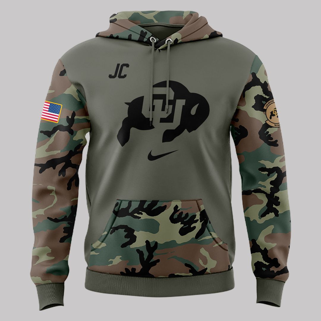Colorado Buffaloes Football 2024 Military Appreciation Hoodie - Famjoys Colorado Buffaloes Football 2024 Military Appreciation Hoodie - Famjoys