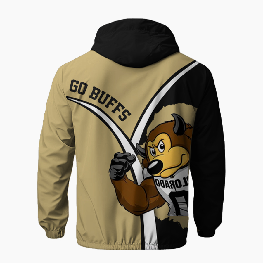 Colorado Buffaloes Hooded Wind Jackhet - Famjoys Colorado Buffaloes Hooded Wind Jackhet - Famjoys