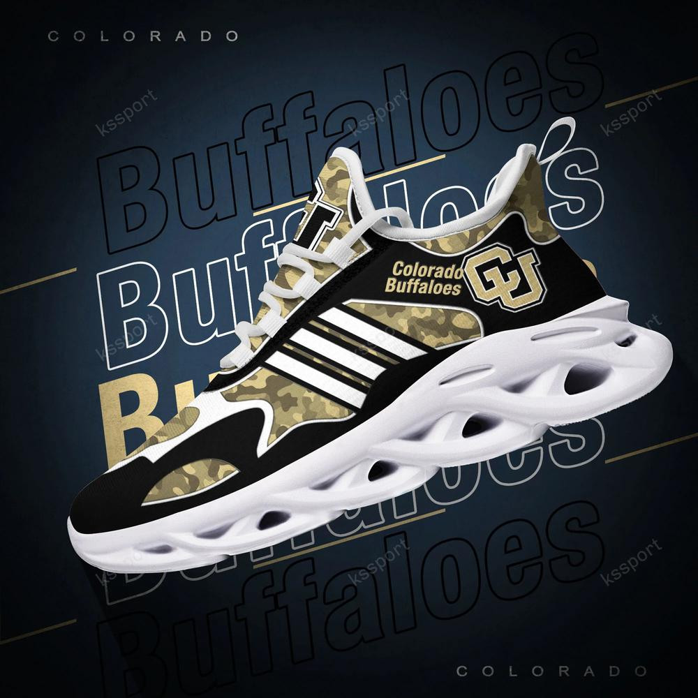 Colorado Buffaloes Max Soul Clunky, Camo Running Sneakers For Fan Ever - Famjoys Colorado Buffaloes Max Soul Clunky, Camo Running Sneakers For Fan Ever - Famjoys