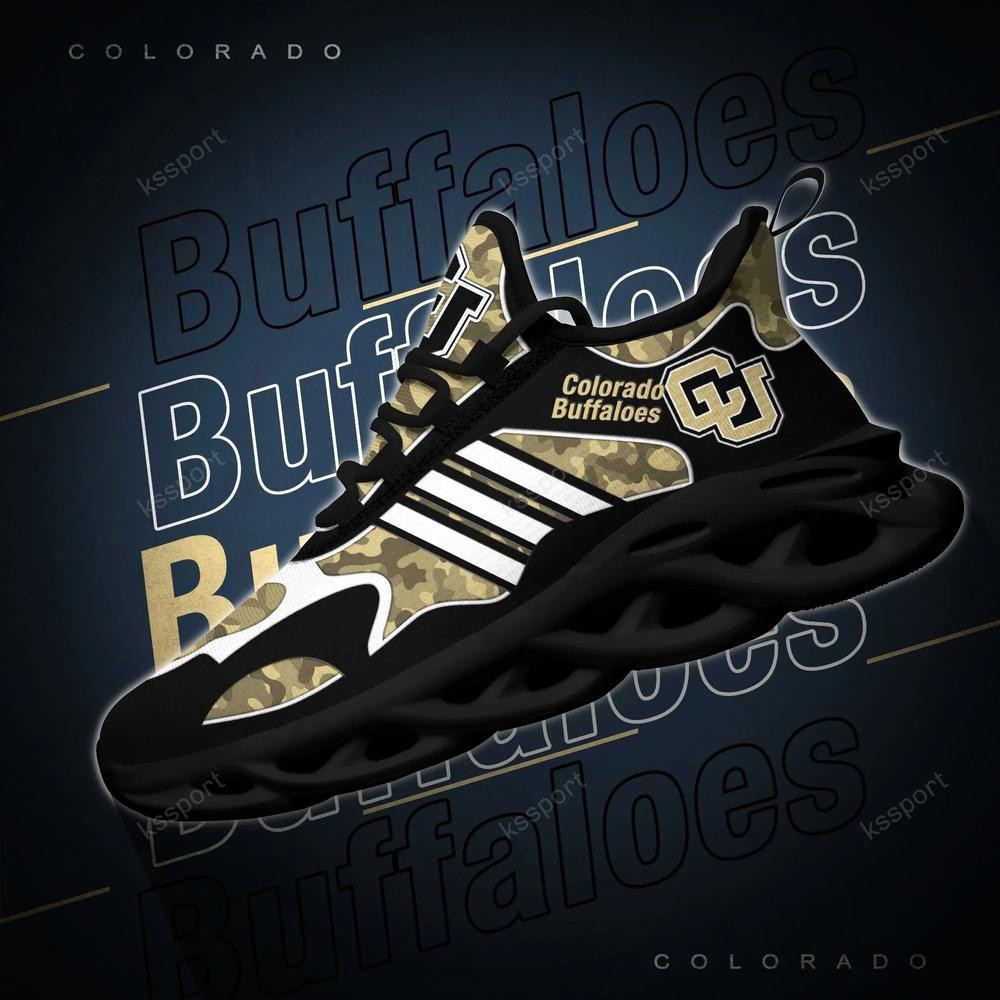 Colorado Buffaloes Max Soul Clunky, Camo Running Sneakers For Fan Ever - Famjoys Colorado Buffaloes Max Soul Clunky, Camo Running Sneakers For Fan Ever - Famjoys