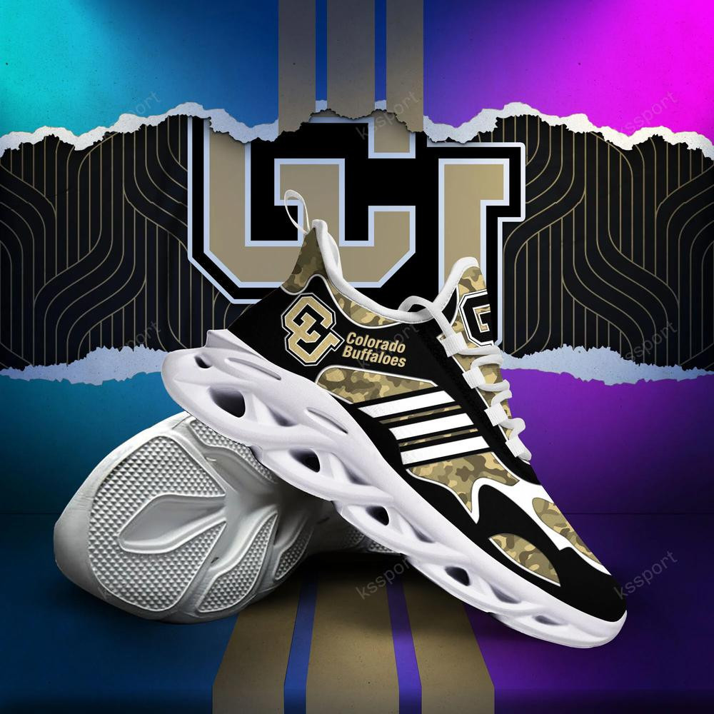 Colorado Buffaloes Max Soul Clunky, Camo Running Sneakers For Fan Ever - Famjoys Colorado Buffaloes Max Soul Clunky, Camo Running Sneakers For Fan Ever - Famjoys