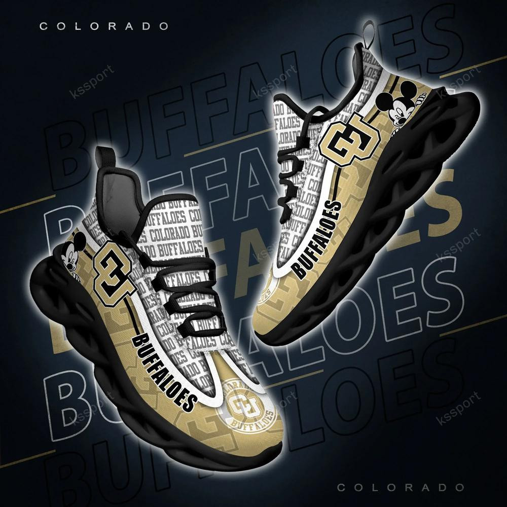 Colorado Buffaloes Max Soul Clunky Sneakers - Famjoys Colorado Buffaloes Max Soul Clunky Sneakers - Famjoys