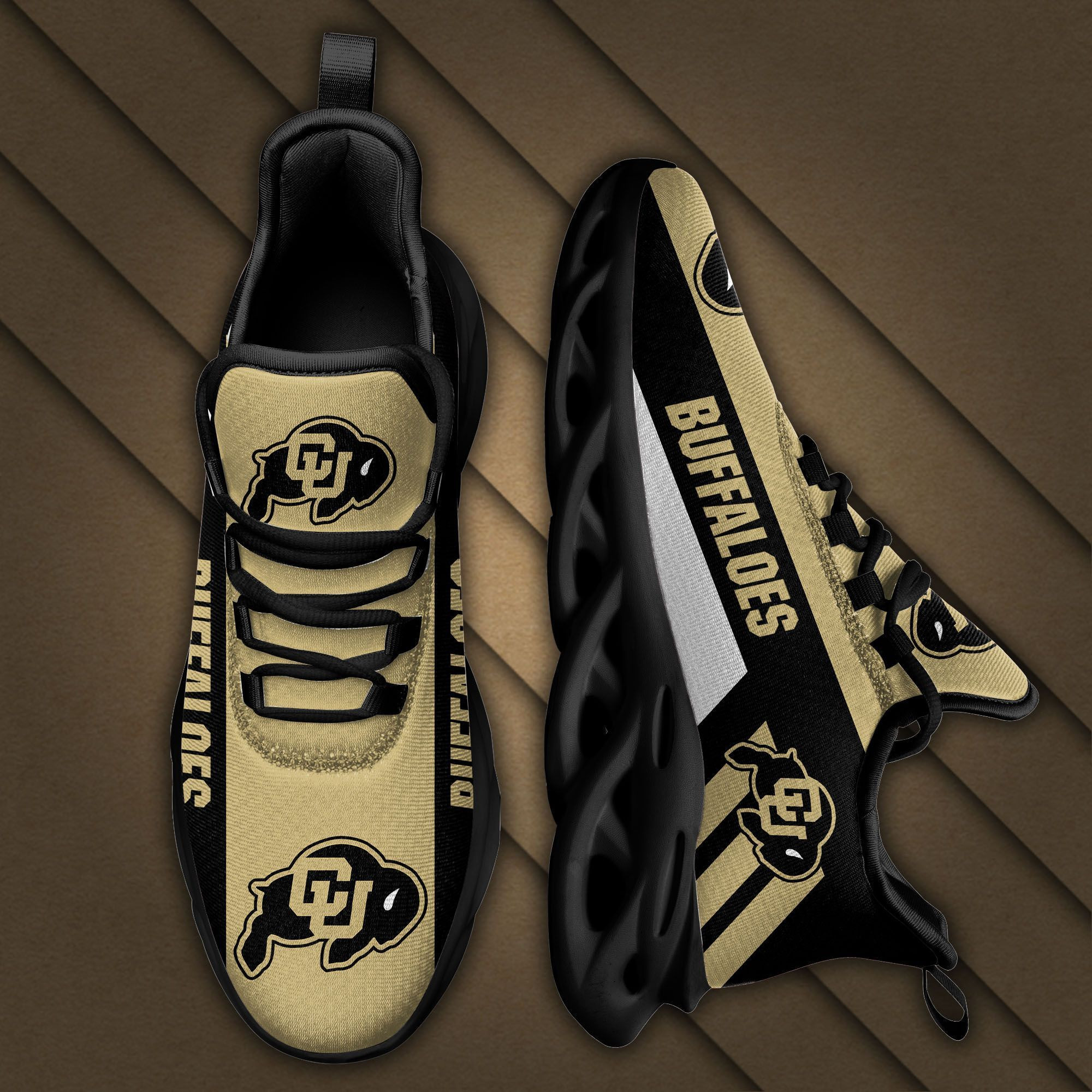 Colorado Buffaloes Max Soul Sneakers Shoes - Famjoys Colorado Buffaloes Max Soul Sneakers Shoes - Famjoys