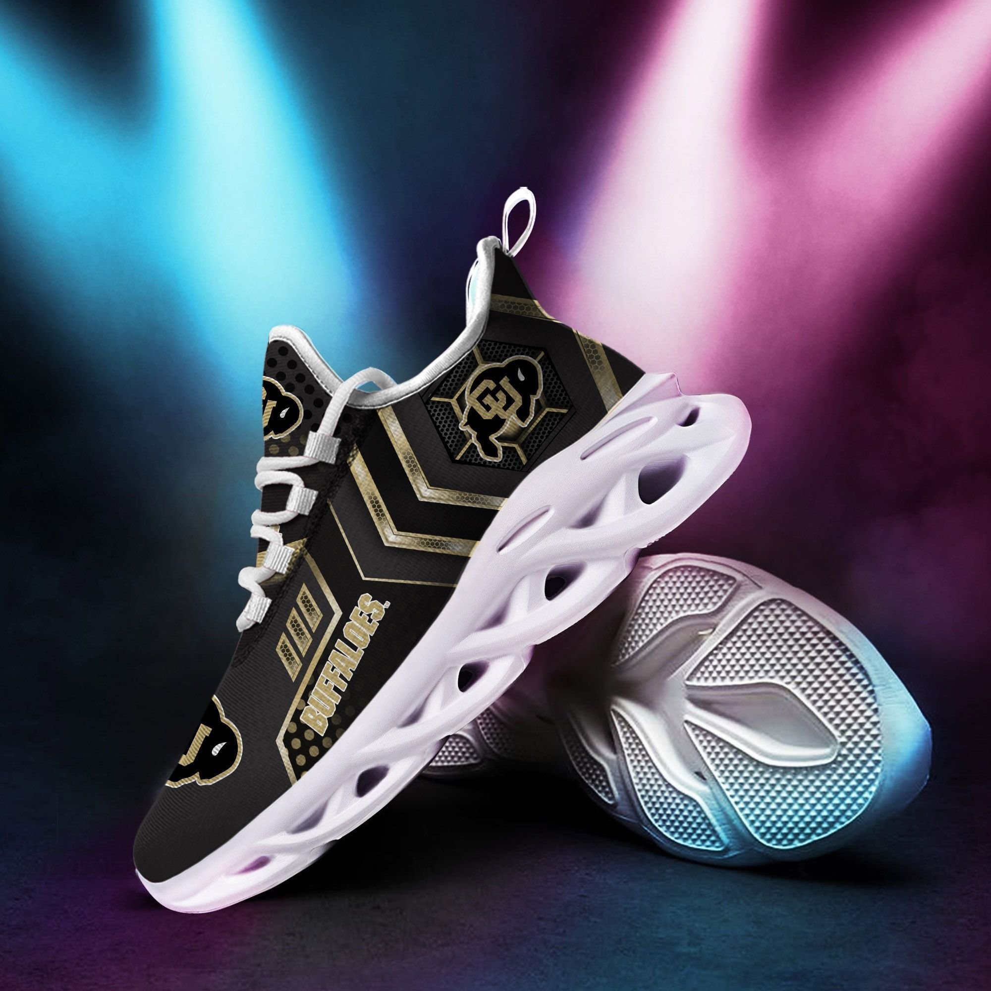Colorado Buffaloes Max Soul Sneakers Shoes - Famjoys Colorado Buffaloes Max Soul Sneakers Shoes - Famjoys