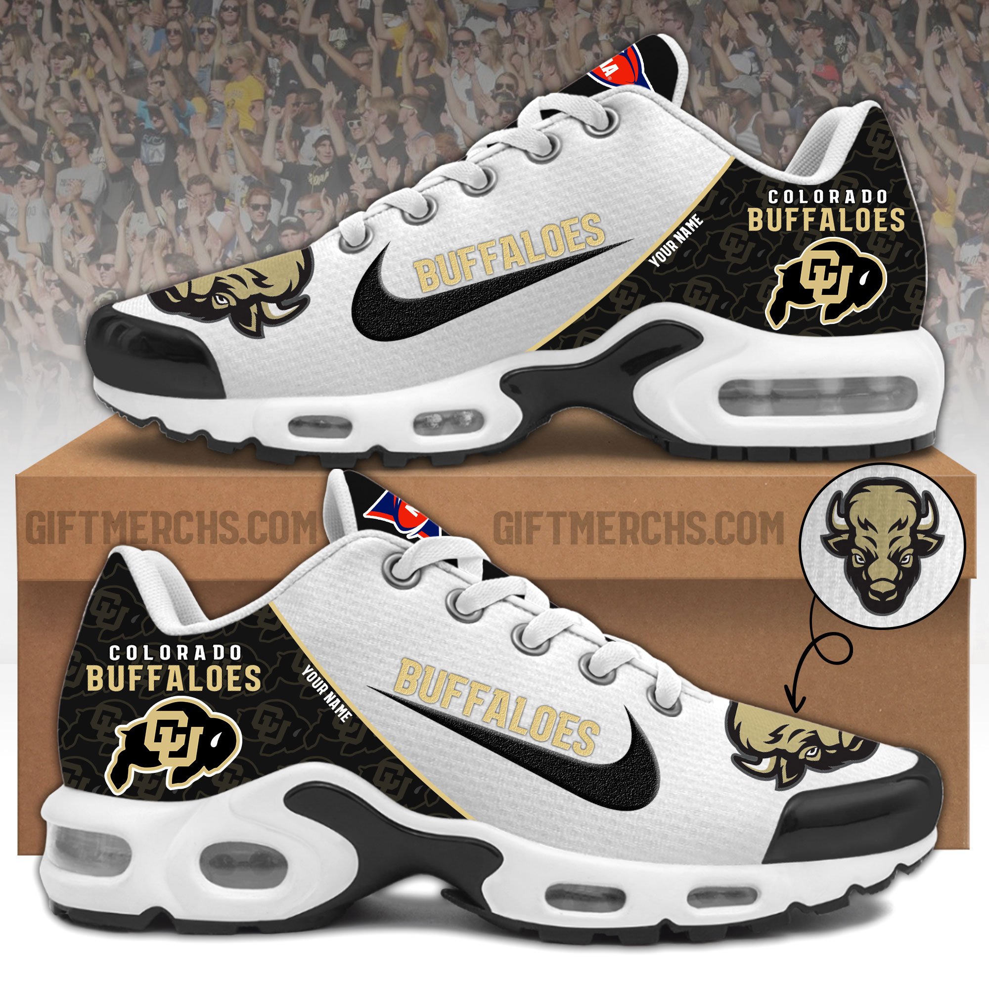 Colorado Buffaloes Personalized Shoes - Famjoys Colorado Buffaloes Personalized Shoes - Famjoys