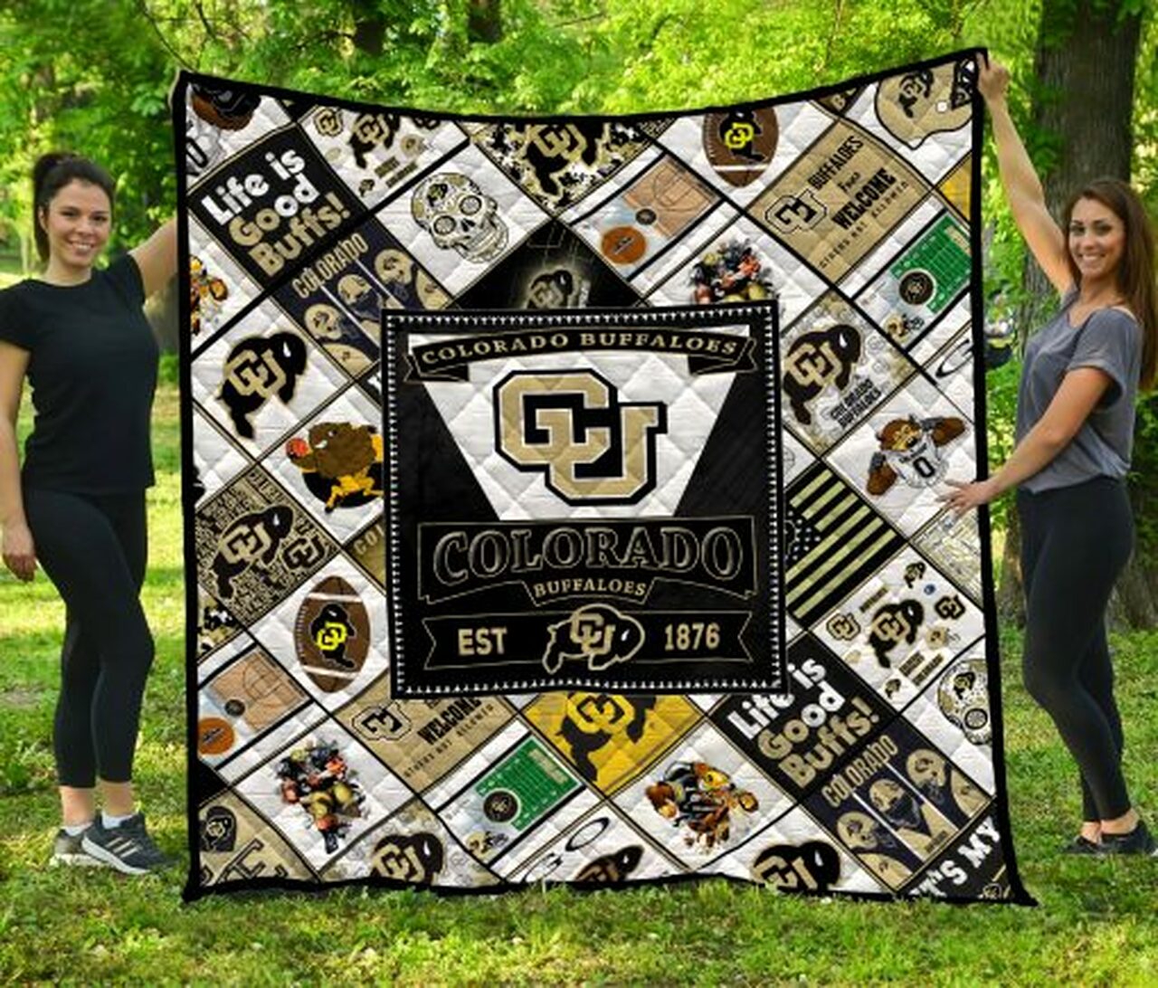 Colorado Buffaloes Quilt Blanket #626 - Famjoys Colorado Buffaloes Quilt Blanket #626 - Famjoys