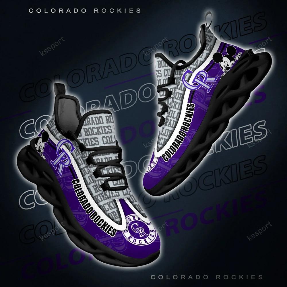 Colorado Rockies Max Soul Clunky Sneakers - Famjoys Colorado Rockies Max Soul Clunky Sneakers - Famjoys