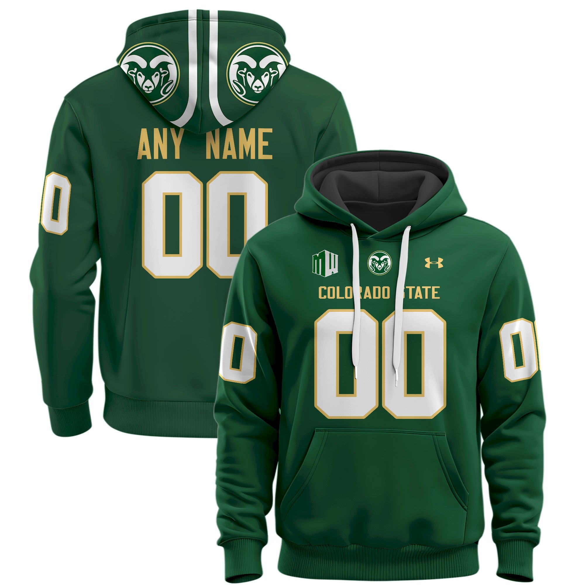 Colorado State Rams Football Hoodie - Famjoys Colorado State Rams Football Hoodie - Famjoys
