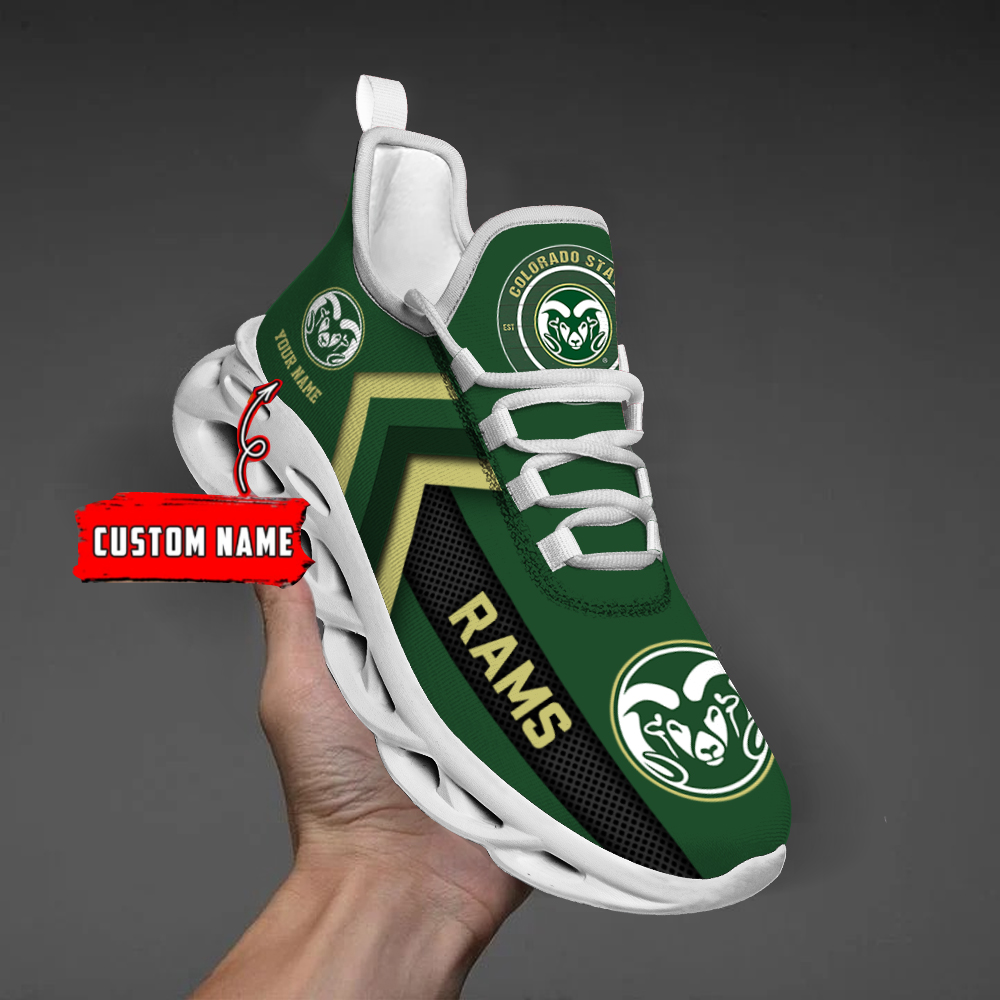 Colorado State Rams Personalized Custom Name Max Soul Shoes DS003 - Famjoys Colorado State Rams Personalized Custom Name Max Soul Shoes DS003 - Famjoys