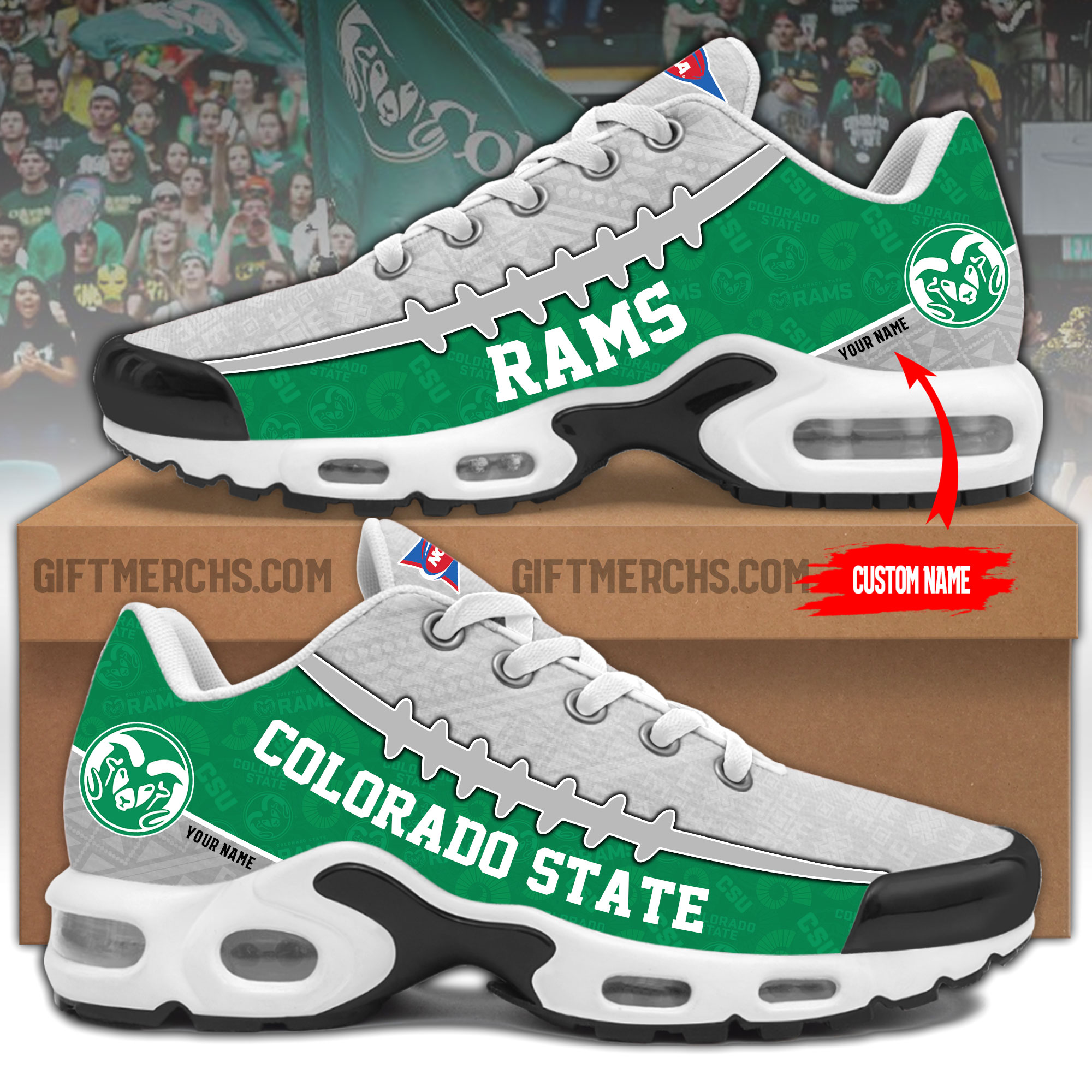 Colorado State Rams Personalized Shoes - Famjoys Colorado State Rams Personalized Shoes - Famjoys