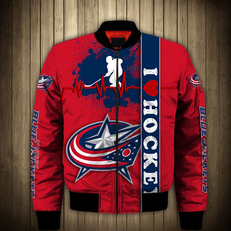 Columbus Blue Jackets Jacket 3D - Famjoys Columbus Blue Jackets Jacket 3D - Famjoys