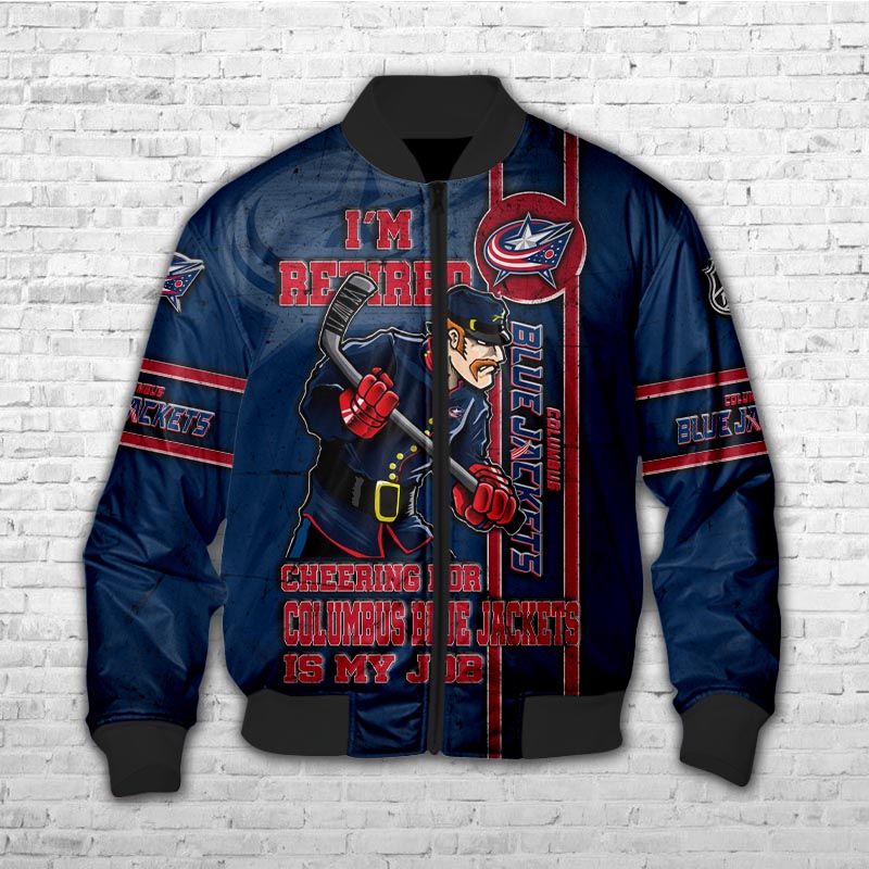 Columbus Blue Jackets Jackets I'm Retired - Famjoys Columbus Blue Jackets Jackets I'm Retired - Famjoys