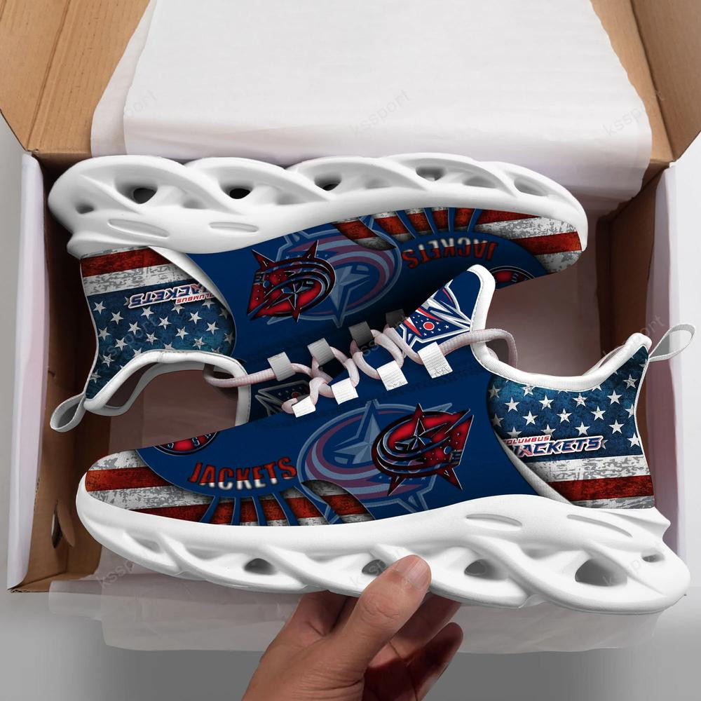 Columbus Blue Jackets Max Soul Clunky Shoes - Famjoys Columbus Blue Jackets Max Soul Clunky Shoes - Famjoys