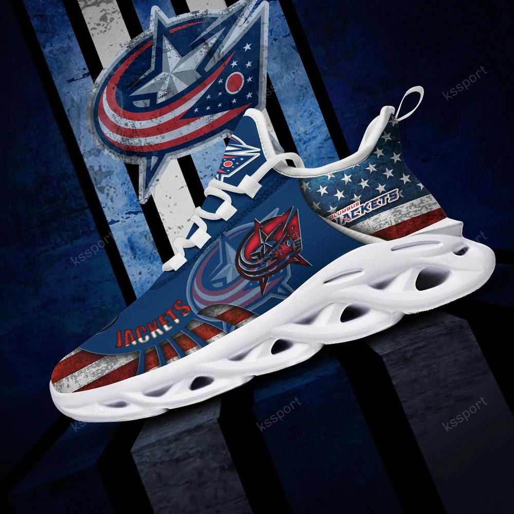 Columbus Blue Jackets Max Soul Clunky Shoes - Famjoys Columbus Blue Jackets Max Soul Clunky Shoes - Famjoys