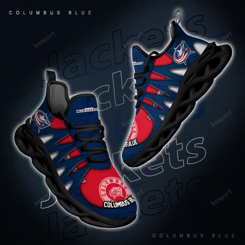Columbus Blue Jackets Max Soul Shoes, Running Sneakers - Famjoys Columbus Blue Jackets Max Soul Shoes, Running Sneakers - Famjoys