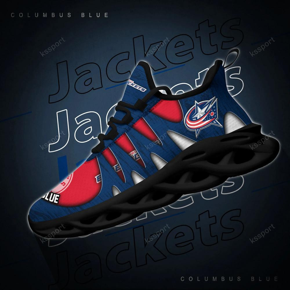 Columbus Blue Jackets Max Soul Shoes, Running Sneakers - Famjoys Columbus Blue Jackets Max Soul Shoes, Running Sneakers - Famjoys