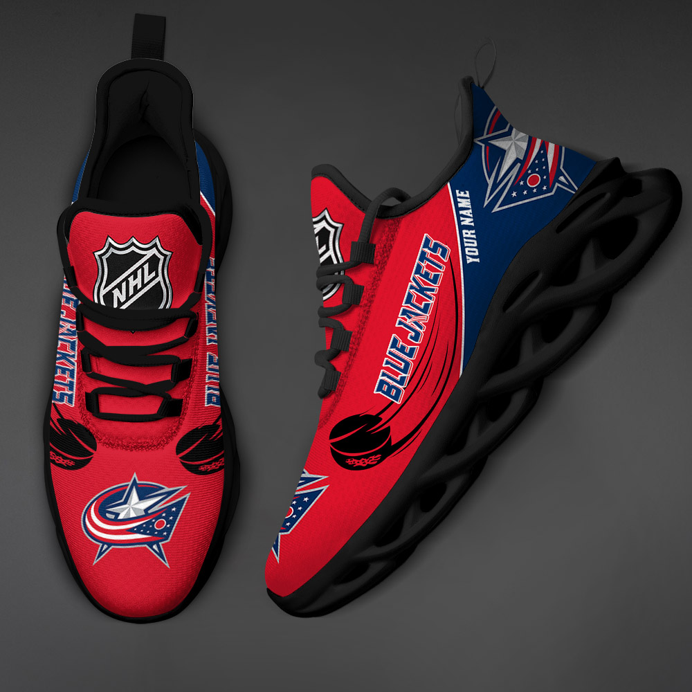 Columbus Blue Jackets-Personalized NHL New Max Soul Shoes-SP10032309ID02 - Famjoys Columbus Blue Jackets-Personalized NHL New Max Soul Shoes-SP10032309ID02 - Famjoys