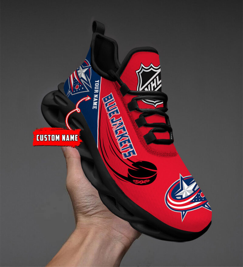Columbus Blue Jackets-Personalized NHL New Max Soul Shoes-SP10032309ID02 - Famjoys Columbus Blue Jackets-Personalized NHL New Max Soul Shoes-SP10032309ID02 - Famjoys